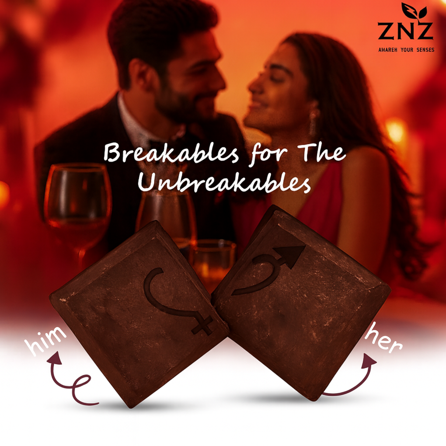 how the znz mood chocolate for men and women looks like