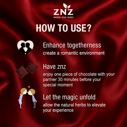 how to use the znz mood uplifting chocolate for couples 