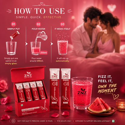 ZNZ Booom Mood Effervescent Sachets For Couples