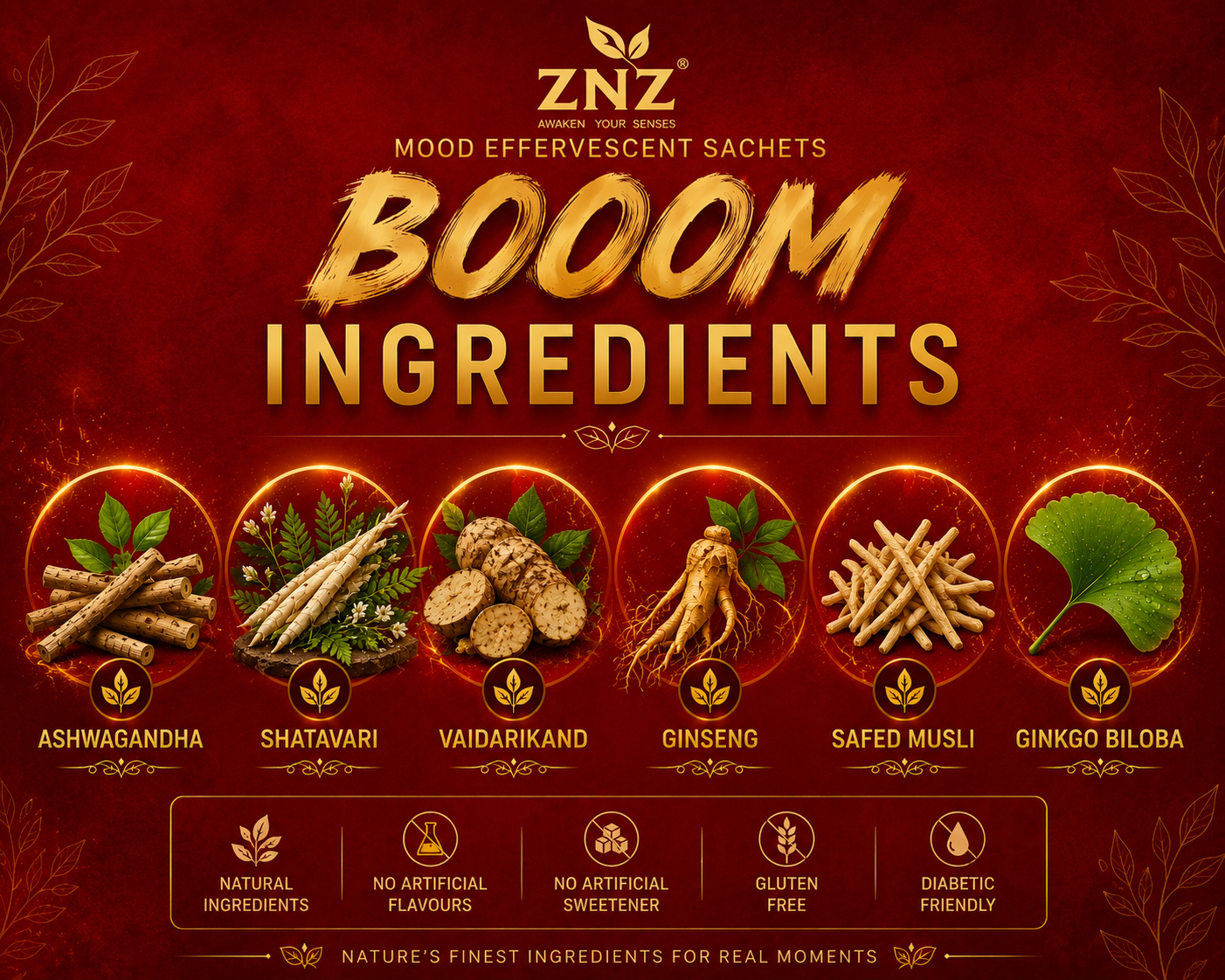 ZNZ Booom Mood Effervescent Sachets For Couples